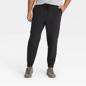 Men's Big & Tall Tapered Tech Jogger Pants - Goodfellow & Co Black XXLT